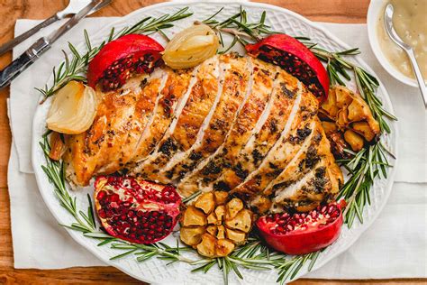 Roasted Turkey Breast Recipe With Garlic Herb Butter Eatwell