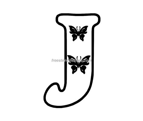 Butterfly Stencil Letters Archives Free Stencil Letters