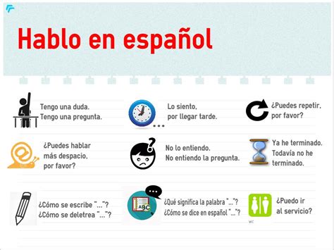 Frases útiles Para La Clase De Ele Aprender Español Clase De Español