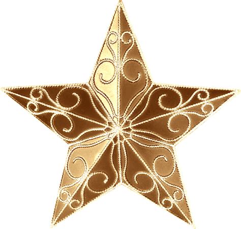 Golden Christmas Star Clipart Png Png Play