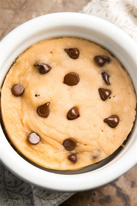 Skinny Single Serving Chocolate Chip Mug Cake Recipe Video Amys Healthy Baking