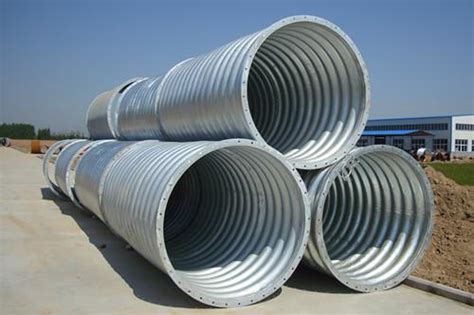 Round Corrugated Steel Metal Drainage Pipe Certification Iso Length