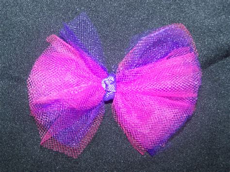 I made layers of three (and four) and cut the ends to make three separate pieces. new tulle bows