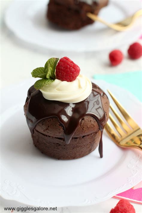 Mini Chocolate Cake With Chocolate Raspberry Ganache Giggles Galore