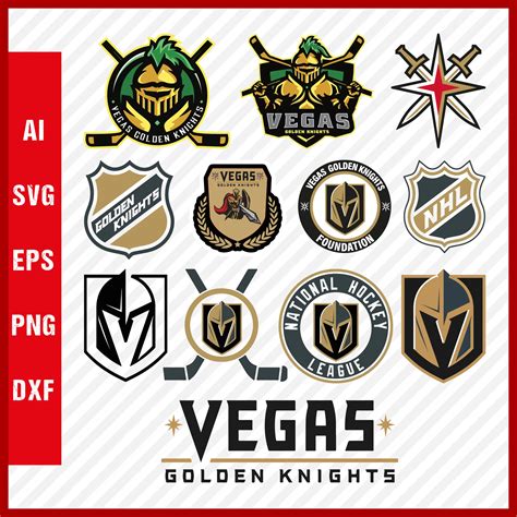 Vegas Golden Knights Logo Svg Cut Files Layered Png Images Inspire