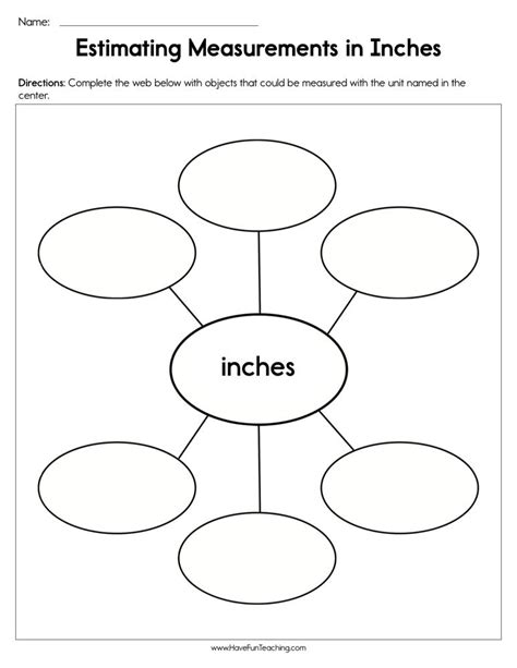 Estimating Measurement In Inches Worksheet • Have Fun Teaching