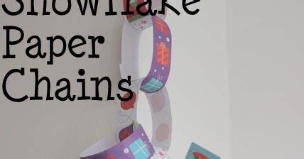 Paper snowflake #01 | how to make a paper snowflakes step by step tutorial. Snowflake Paper Chains - Play and Learn Every Day