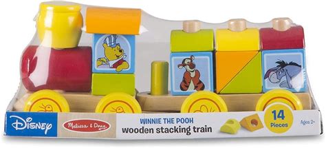 Melissa And Doug Disney Baby Winnie The Pooh Wooden Stacking Train