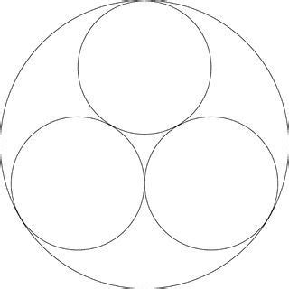 In art class we often need shapes for patterns like flowers, diamonds, and hearts. 3 Smaller Circles In A Larger Circle 1 | Circle clipart ...