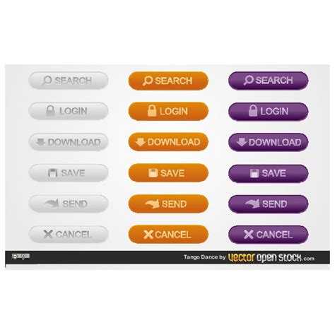 Web Buttons Set Royalty Free Stock Svg Vector