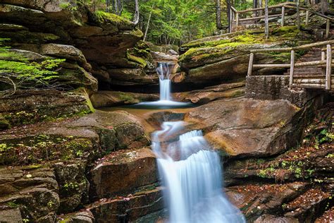 New Hampshire Sabbaday Falls In Autumn Photograph By Ranjay Mitra Pixels