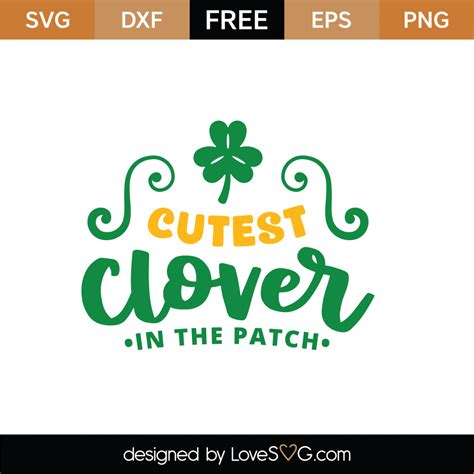 Free Cutest Clover Svg Cut File