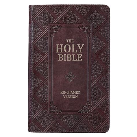 Shop The Word Kjv Giant Print Bible Dark Brown Faux Leather Indexed