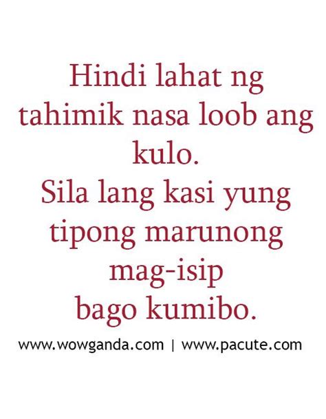 With relationships, people often think that things pile up. Best Tagalog Quotes - Mga Patama Love Quotes | Tagalog quotes, Tagalog quotes hugot funny ...
