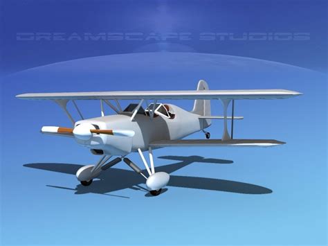 Stolp Starduster Too Sa300 Bare Metal 3d Model Rigged Cgtrader