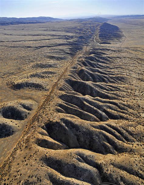 San Andreas Fault California Usa Stock Image C0477368 Science