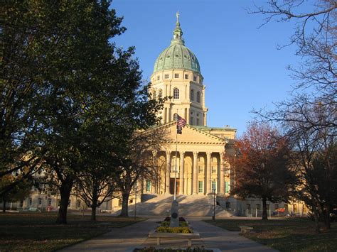 The Kansas Capital building in Topeka, Kansas