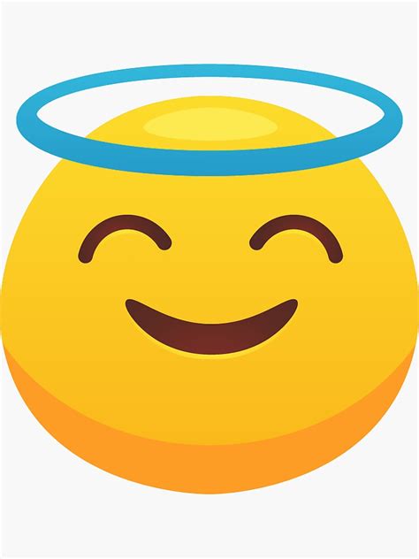 Blessed Face Emoji Sticker For Sale By Uniqueace Redbubble