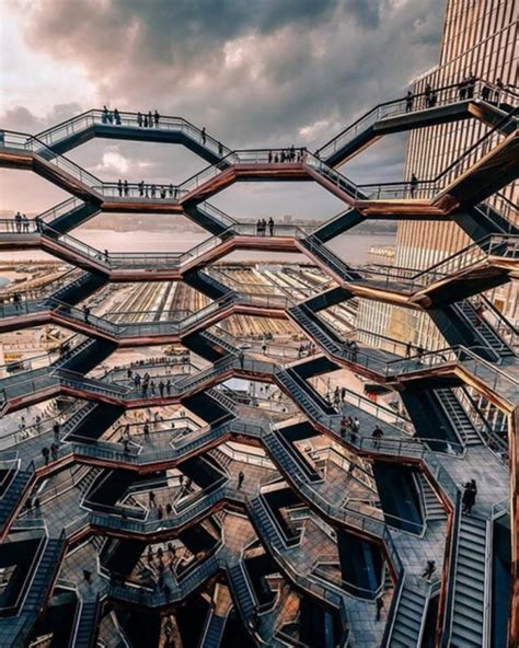 Hudson Yards Hexagon Architecture New York New York Landscape