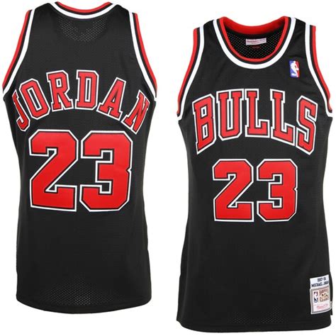 Chicago bulls red shooting shirts. Mens Chicago Bulls Michael Jordan Mitchell & Ness Black '97-'98 Hardwood Classics Authentic ...