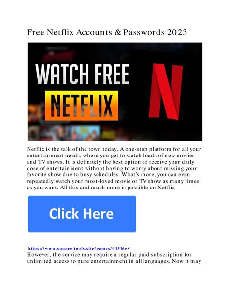 Calaméo Free Netflix Accounts And Passwords 2023