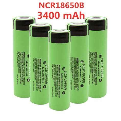 new original ncr18650b 3 7v 3400 mah 18650 lithium rechargeable battery for flashlight batteries