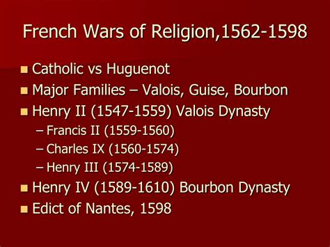 Ppt Political Divisions And Religious Warfare I Powerpoint Presentation