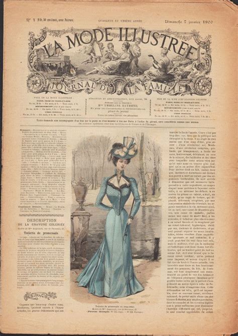 1900 N1 P1 La Mode Illustree Histoire De La Mode En France Mode