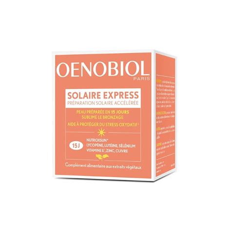 Oenobiol Solaire Express 15 Jours Pharmacie Fernandes