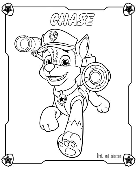 Paw Patrol Shield Coloring Pages