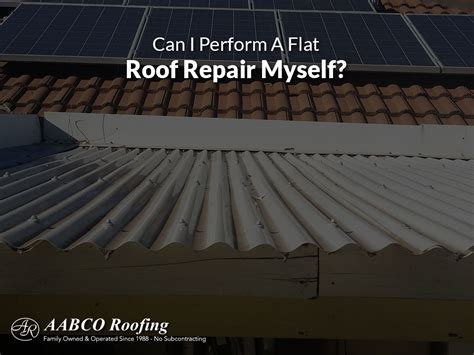 Flat Roof Repair Diy Or Call A Professional