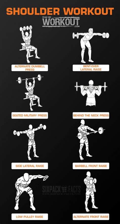 Shoulder Workout Fitness Routines And Training On Pinterest