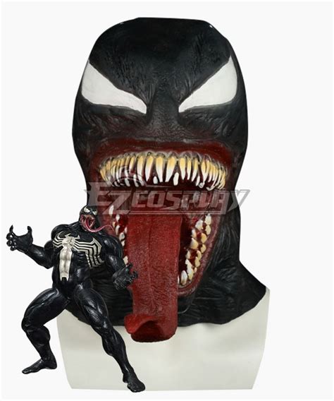 Marvel 2018 Movie Venom Edward Eddie Brock Mask Cosplay Accessory Prop