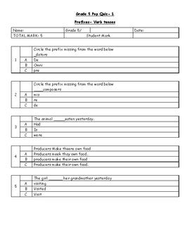 Cardinal and ordinal numbers) this is useful as a follow up test of revisio. Grade 5 Pop quiz- English by FAHEEMA ADAMS | Teachers Pay Teachers