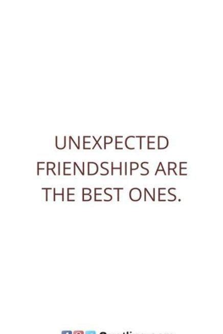 17 Unexpected Friendship Quotes Unexpected Friendship Quotes And