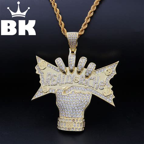 The Bling King Custom Really Riche With Hand Mold Necklace Hip Hop Full