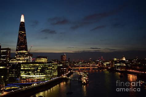 Night View From The London Tower Bridge Photograph By