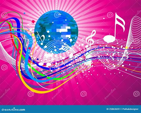 Abstract Colorful Musical Night Stock Vector Illustration Of Design