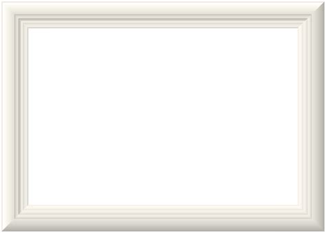 White Picture Frame PNG Clip Art Image | White picture frames, White