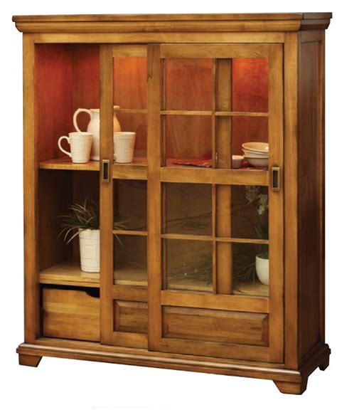 Buffet Cabinet With Glass Doors Home Furniture Design