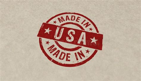 Made In Usa Stamp And Stamping Stock Illustration Illustration Of