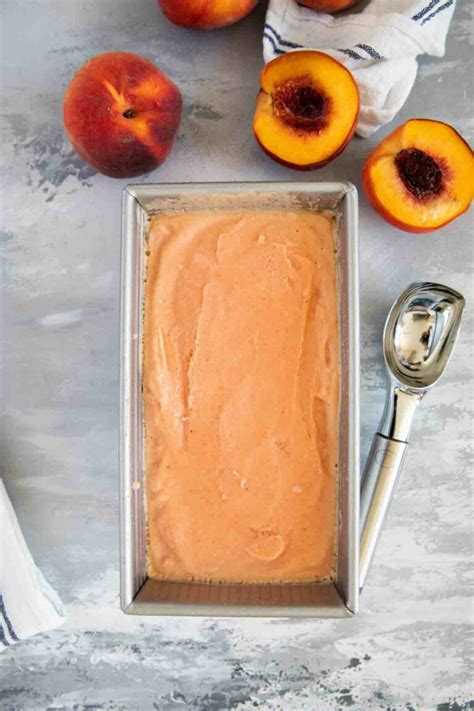 Fresh Peach Frozen Yogurt Recipe Taste And Tell