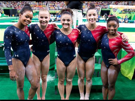 Usa Womens Gymnastics Team Go For Olympic Gold In Rio Female Gymnast Amazing Gymnastics Usa