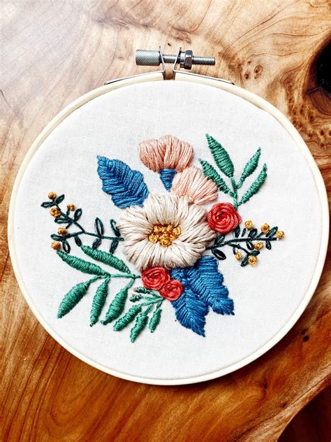 My challenge this month as a michaels maker was to explore current diy trends and pick a favorite. Hand Embroidery, Flower Wall Art, Botanical Embroidery ...