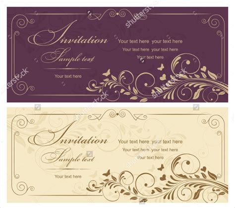 wedding card template   printable word  psd