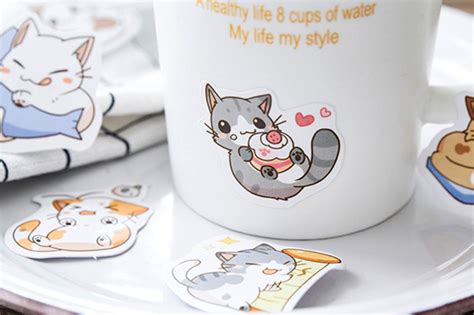 Little Chibi Cat Stickers Kawaii Pen Shop Cutsy World