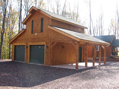 Large Garage For Motorhome And Guest Quarters Above Barn Style House