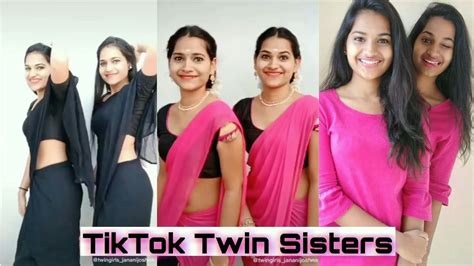 tiktok twins sisters lajjavathiye dance jananijoshna trending hot youtube