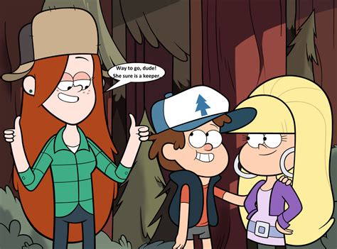 wendy supports dipper by greatlucario on deviantart