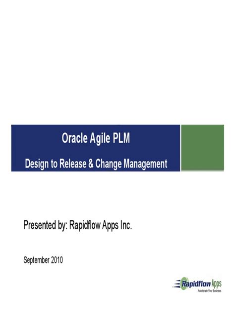 Agile Plm Pdf Product Lifecycle Business Process